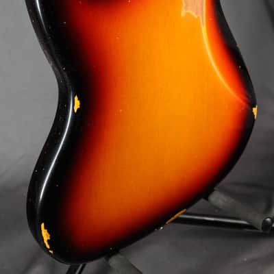 Fender Custom Shop '62 Jazz Bass Relic Reissue - 3 Color Sunburst image 9