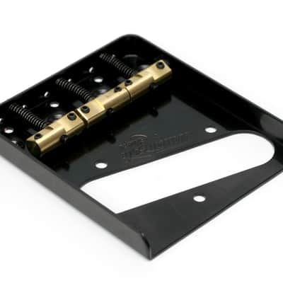 Wilkinson WTB Ashtray Bridge Tele Style w/Compensated Brass Saddles 2020 Black image 1