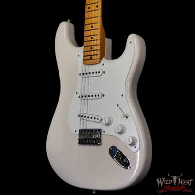 2023 Fender Custom Shop Vintage Custom 1955 Hardtail Stratocaster Time Capsule Package Aged White Blonde 7.30 lbs image 2