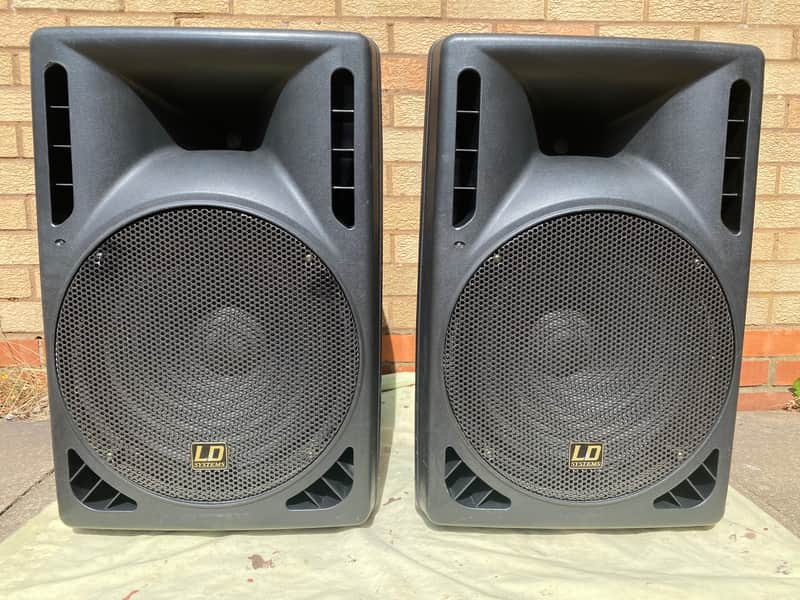 LD Systems LDPN152A 15" active PA Speakers - pair (plus spare amp module) image 1