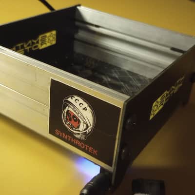 24hp powered eurorack skiff with DC power supply, lightly used, synthrotek Ecoskiff image 6