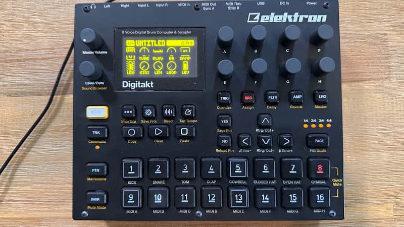 Elektron Digitakt 2017 - 2024 - Black image 1