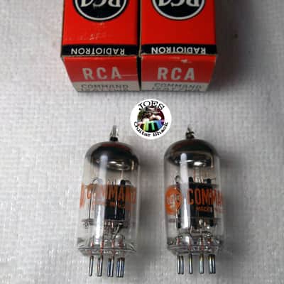 1960's RCA 12ATT7WA Command Black Plate Tubes 6BQ5 12AT7 ECC81 "New in Box Super Strong Match Pair Tubes" 120% LiFe! The Best Sounding 12AT7 & Extremely Rare For Guitar Bass & Hi Fi Amps! #57 image 2