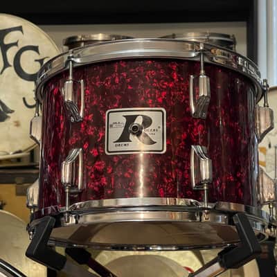 1970's Rogers XP8 Red Diamond Pearl 12/13/16/22 Big R Drum Kit image 4