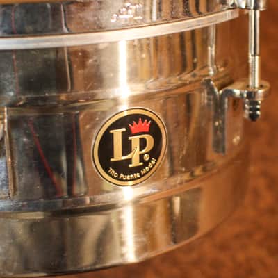 Used LP 12" & 13" Tito Puente Signature Steel Timbales w/ Ludwig Hard Case image 6