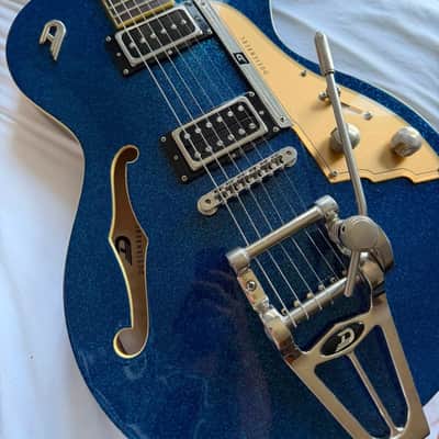 Duesenberg Starplayer TV Custom - Blue Sparkle image 4