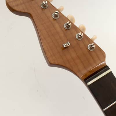 Lefty AAA Roasted Flame Maple Custom Loaded Strat Vintage Modern Neck NOS Relic Nitro Lacquer Elite Wheel Truss image 11
