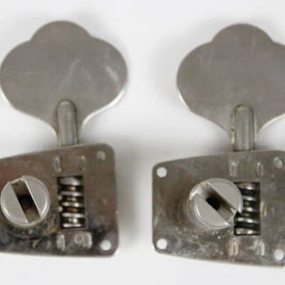 1977 Vintage Fender Mustang/Musicmaster/Coronado II Bass Nickel Tuners Set 1970s USA image 7