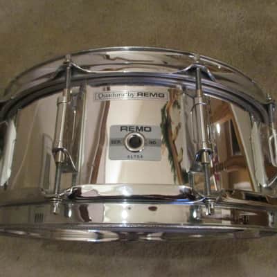 Remo Vintage Quadura Snare Drum, Acousticon Shell, 10 Lugs, Dual Throw Offs - Excellent! image 3