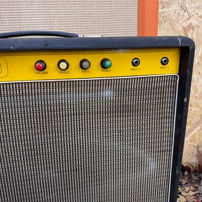 Vintage 1970s *1973* Carlsbro 50 Top Guitar Valve Amplifier 1x12 Combo Powertone imagen 3