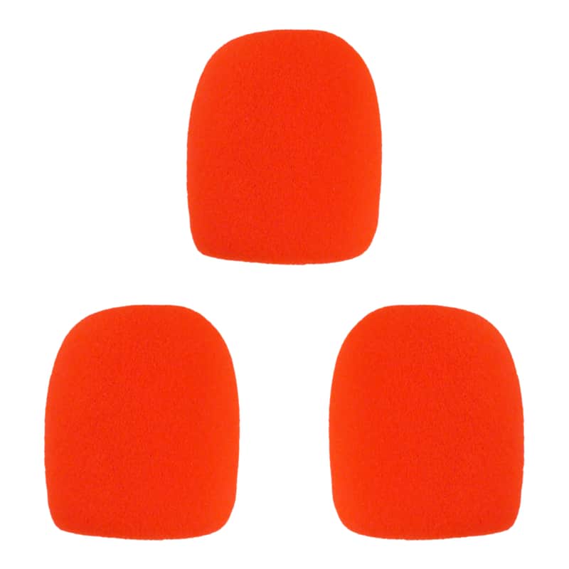 Microphone Windscreen - 3 Pack - Red - Fits Shure SM58, Beta 58A & Similar - Vocal Mic Cover New image 1