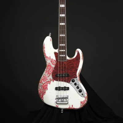 Dhatarattha DEB4 Jazz Bass 4 string - PAISLEY RELIC(Factory Mint Promotional Unit) image 2