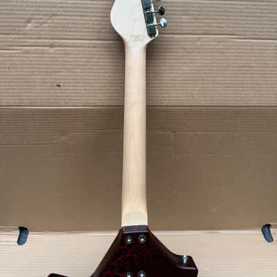 Danelectro Sitar coral sitar guitar red only body and neck image 6
