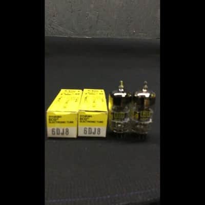 GREAT NOS MATCHED PAIR SYLVANIA 6DJ8 ECC88 Vintage Audio VACUUM TUBES 10.9882 image 2