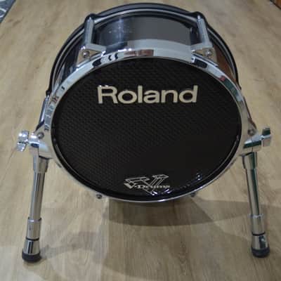 Roland KD-140 V-Kick Professional Bass Drum Trigger Pad Black Chrome image 8