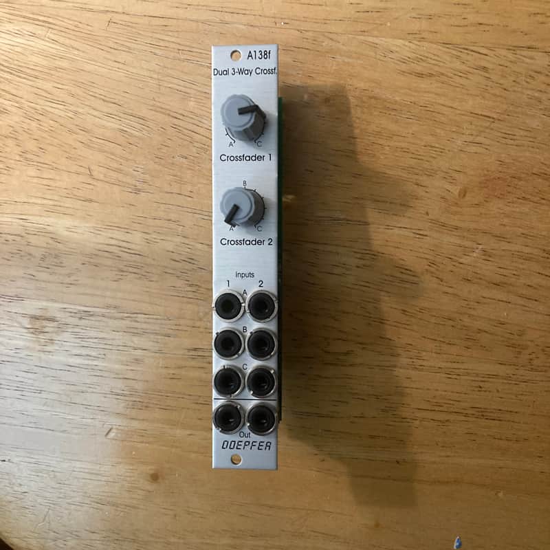 Doepfer 138-F  Dual 3-way Crossfader 2020s - Aluminum image 1