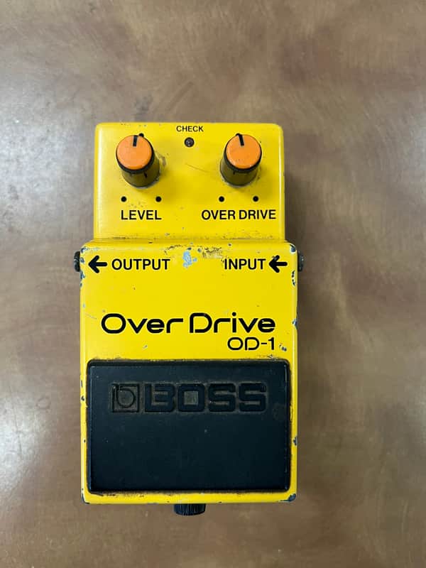 Boss OD-1 Over Drive (Black Label) 1977 - 1985 - Yellow image 1