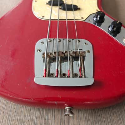 Vintage ALL ORIGINAL Fender Mustang Bass 1967 - Nitro Finish - Dakota Red image 3