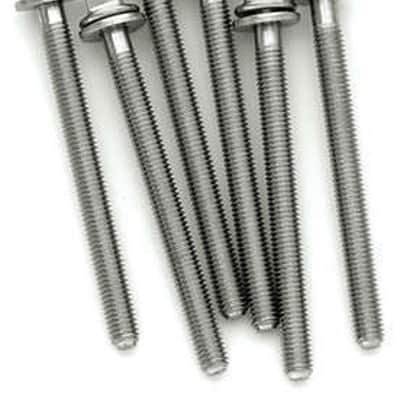DW Stainless Steel Tension Rods for Snare Drum M5-.8 X 2.25 in (6pk) image 3