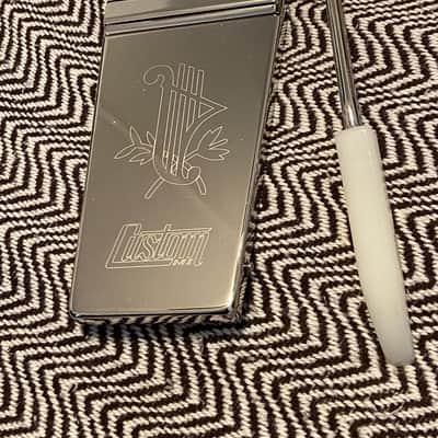 BEAUTIFUL Custom MI Engraved Vibrola - Got an Ibanez, Edwards, Hamer SG, Firebird, Les Paul or ES type series that's NOT Gibson or Epi? Engraved Custom MI Logo Long Maestro in Chrome or Nickel Vibrola Lyre image 2