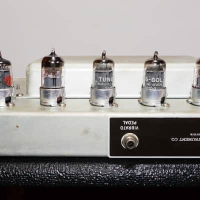 1962 FENDER SHOWMAN 6G14-A 100-Watt 1x12" Brown Face-Piggyback Guitar Amp image 14