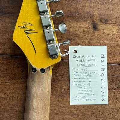 Nash Guitars Model S-81/HSS Fiesta Red Over Sunburst Maple Neck VSN121 image 10