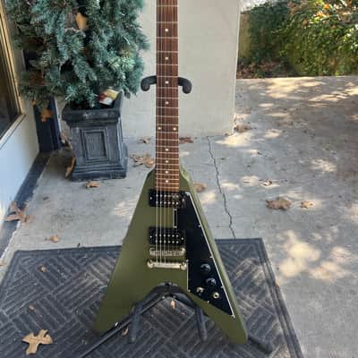 Gibson Flying V Tribute 2020 - Olive Drab image 9