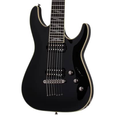 Schecter Guitar Research C-7 Blackjack 7-String Electric Guitar Regular Gloss Black image 5