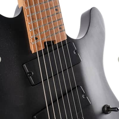 Cort KX307 7-String Multi-Scale Electric guitar- Open Pore Black image 11