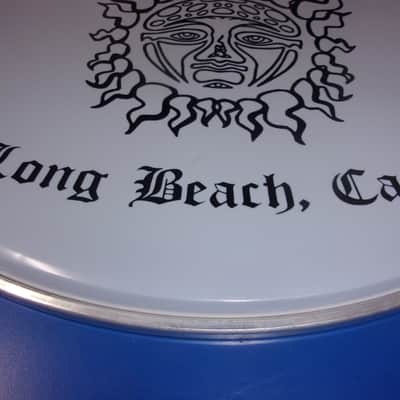 Sublime 3 Decal band name logo black design on a White Big 16" Drum head has lot tiny air bubbles image 4