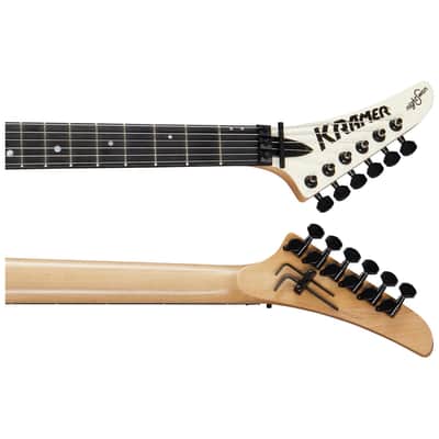 Kramer NightSwan Guitar w/Floyd Rose - Vintage White w/ Aztec Graphic image 8