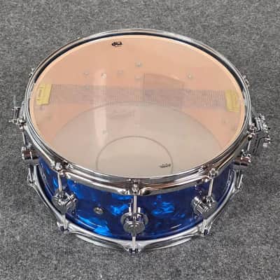 Used DW Collectors VLT 333 Maple 7pc Drum Set Blue Moonstone - Very Good image 16