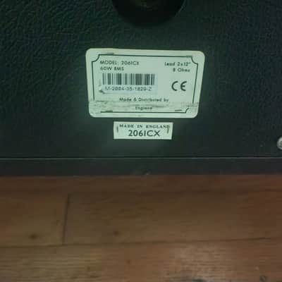 Marshall 2061CX 60-Watt 2x12" Angled Guitar Speaker Cabinet 2004 - 2017 - Black image 10