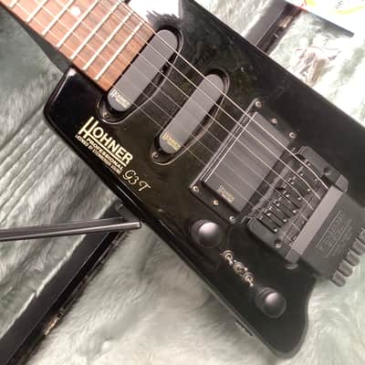 Hohner  Left hand Lefty Handed / G3 T Tremolo Headless Guitar Licensed by Steinberger - Black image 3