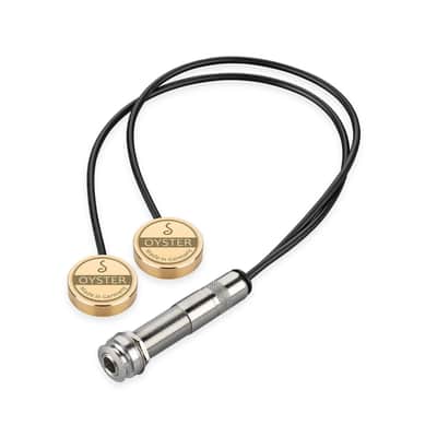 Schaller Germnay D/S Oyster Piezo Acoustic Instrument/Guitar Pickup, Brass image 1