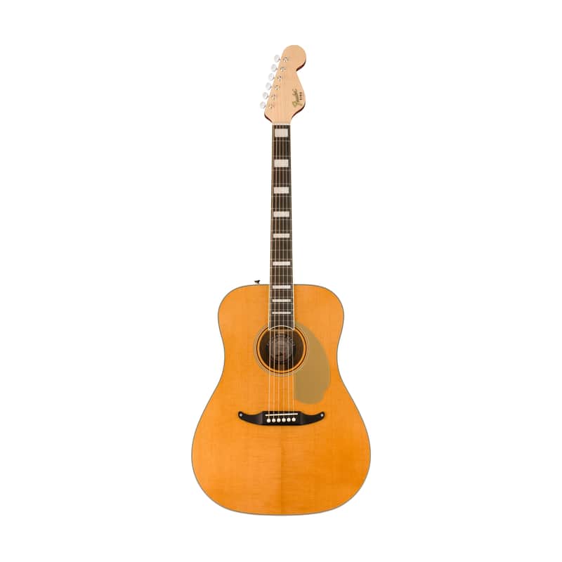 Fender King Vintage Acoustic Guitar w/Case, Aged Natural image 1