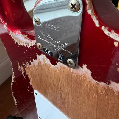 2025 Fender Custom Shop Stratocaster Pro SR25 Super Heavy Relic - Candy Apple Red image 11