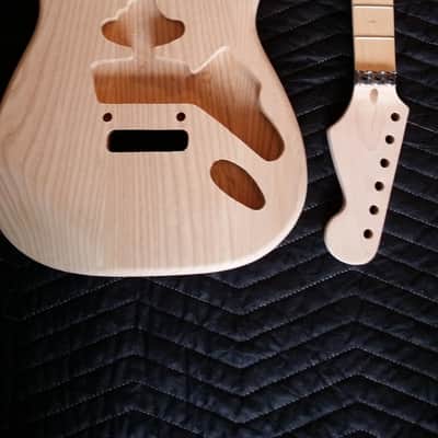 Frankenstrat EVH Kit Guitar - Ash Body - Floyd Rose image 3