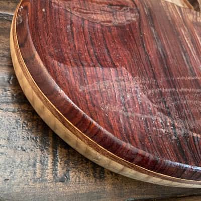 Scarlet Fire Guitars Rosebud Prototype Jerry Garcia Doug Irwin Alembic Tiger Style guitar body project Grateful Dead Cocobolo image 15