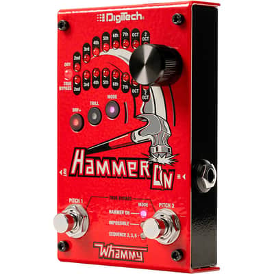 DigiTech HammerOn Pitch Octave Effects Pedal Regular Red image 3