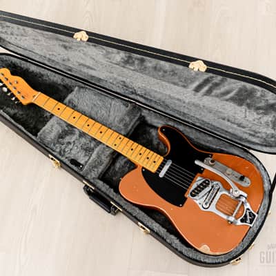 Telecaster Partscaster MJT Relic Copper Lacquer w/ Fender Licensed Neck, Lollar, Bigsby B16 & Case image 23