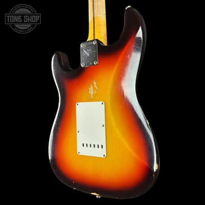 Used 2023 Fender Custom Shop 1958 Stratocaster Relic Sunburst w/case TSU24721 image 8