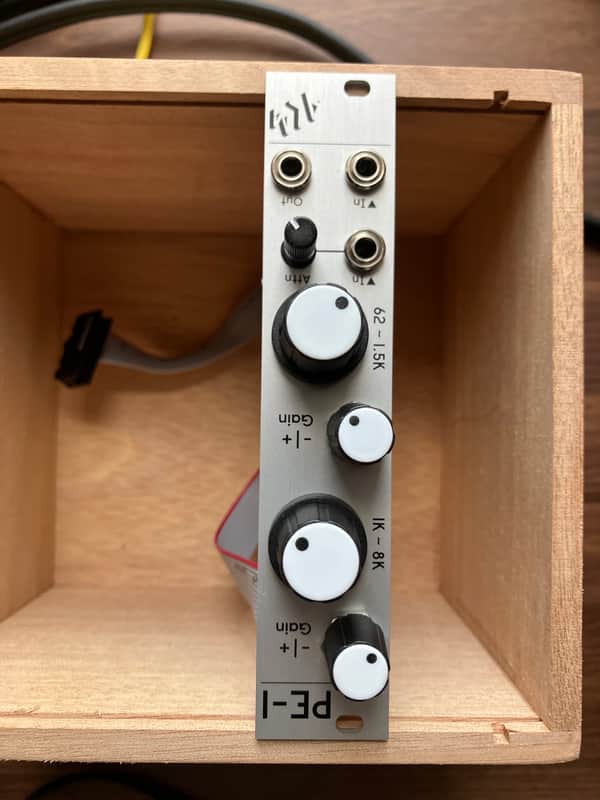 ALM/Busy Circuits ALM016 PE-1 Dual Band Parametric EQ Eurorack Synth Module 2016 - Present - Silver image 1