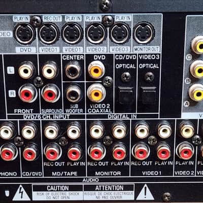 Kenwood Kenwood VR-407 5.1-channel A/V receiver 90s - Black image 8
