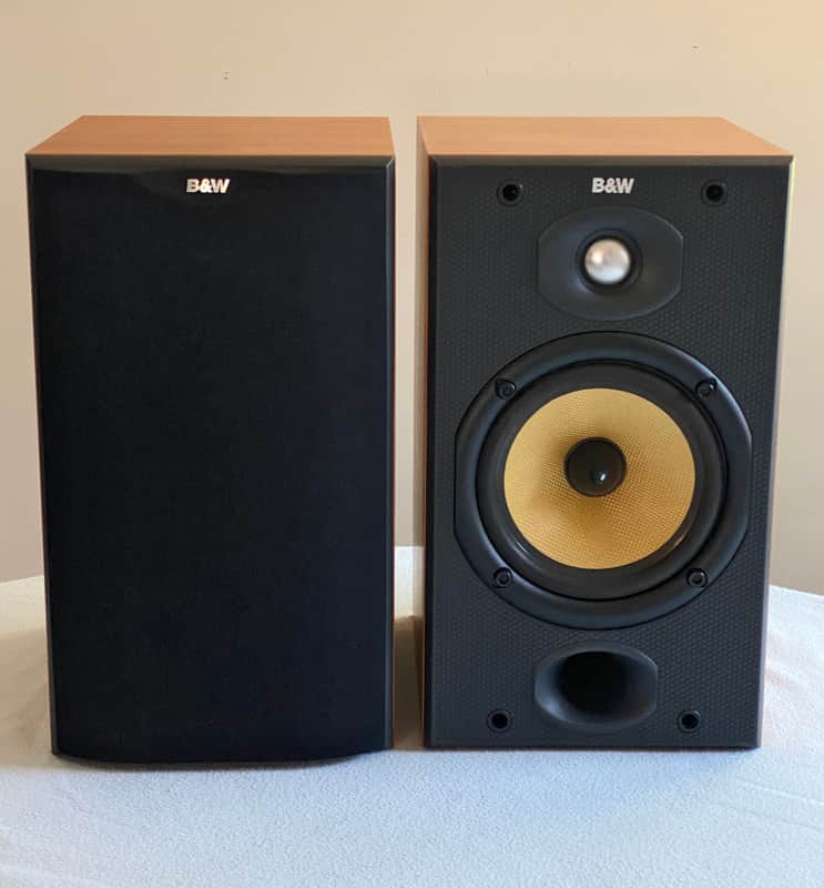 B&W DM601 s2 Bookshelf Loudspeaker Pair - Cherry Finish VG+ Condition, Bi-Wirable, Beautiful Sound image 1