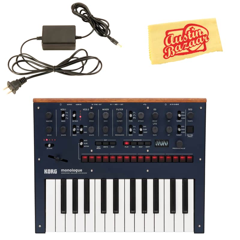 Korg Monologue Monophonic Analog Synthesizer - Blue w/ Power Supply image 1