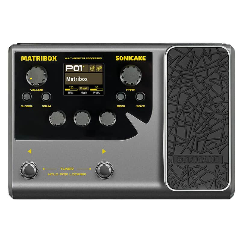 SONICAKE Multi Effects Processor with Expression Pedal Guitar Bass Amp Modeling IR Cabinets Simulation Stereo OTG USB Audio Interface Matribox(U.S. domestic inventory) image 1