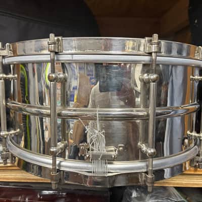 Ludwig 1930’s Heavy Brass 6.5x14 Snare Drum image 6