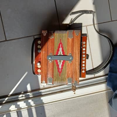 Creole Cajun Accordion with case and Strap by Paul Guidry image 4