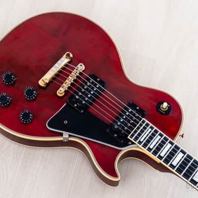 1975 Gibson Les Paul Custom Vintage Guitar Cherry w/ T Tops, Case image 8